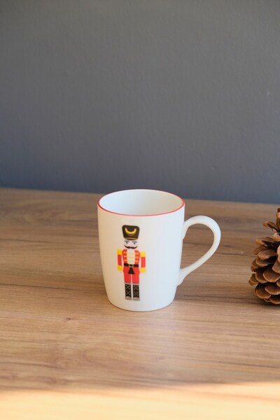 tabakevi Tabak Evi Porcelain Lead Soldier Mug with Handle 220 ml