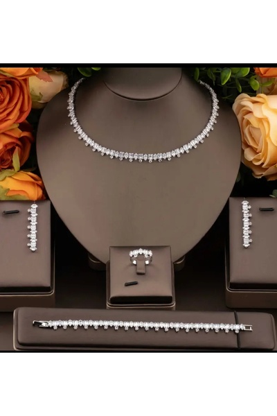 Accessories Gelin Takı seti, söz, nisan zirkon set