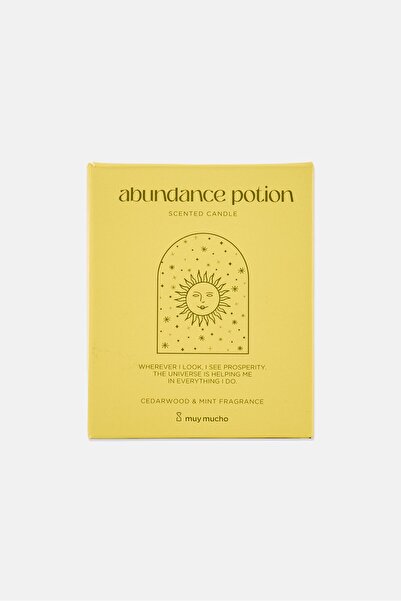 Muy Mucho Abundance Potion Cedarwood And Mint Fragrance Scented Candle 200 g