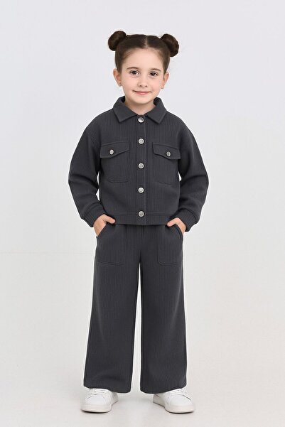 Yalçınoğlu Kids Girl's Reported Fabric Oversized Sets 5-13 Years Old I 2-Piece Set I New Season Colors I Stylish Model