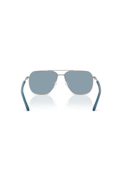 Armani Exchange Male Square sunglasses- AX 2057S - lense size:59mm - Matte silver