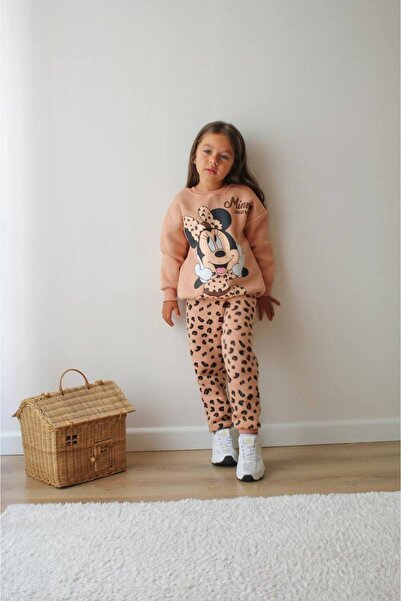 NURTOPU Girls' Set, Top and Bottom Set, 3-Thread Ribbed, Thick Inside, Winter Full Lycra Cotton Fabric