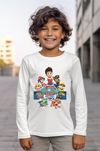 Texclusive Paw Petrol Long Sleeve Kids T-Shirt T-Shirt