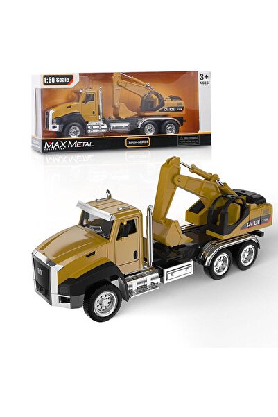 Emy Noi Toys Camion jucărie cu excavator – model metalic