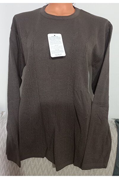 Anne Er Clothing Winter Knitwear Sweater Long Sleeve Crew Neck A.Coffee