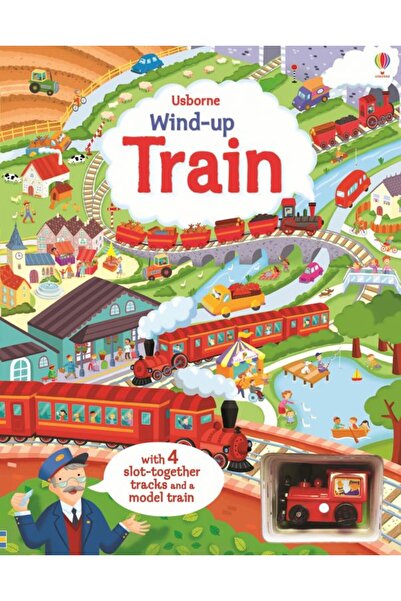 Usborne Wind-Up Busy Car – Interactive Book with Wind-Up Car