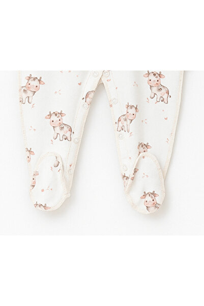 For My Baby Reverse Stitch Jumpsuit with Gloves and Booties Attached