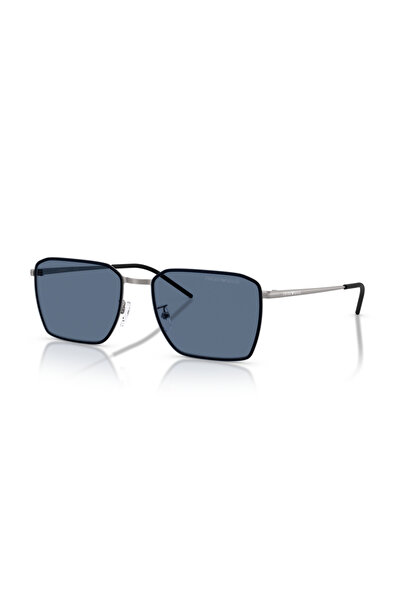 Emporio Armani Male Round sunglasses- EA 2172D - lense size:60mm - Matte gunmetal