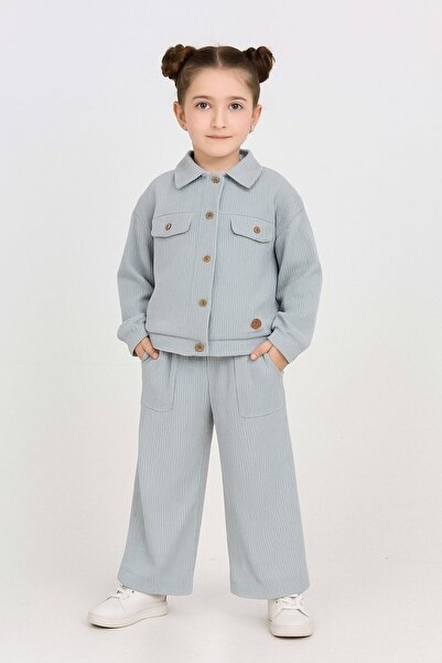 Yalçınoğlu Kids Girl's Reported Fabric Oversized Sets 5-13 Years Old I 2-Piece Set I New Season Colors I Stylish Model