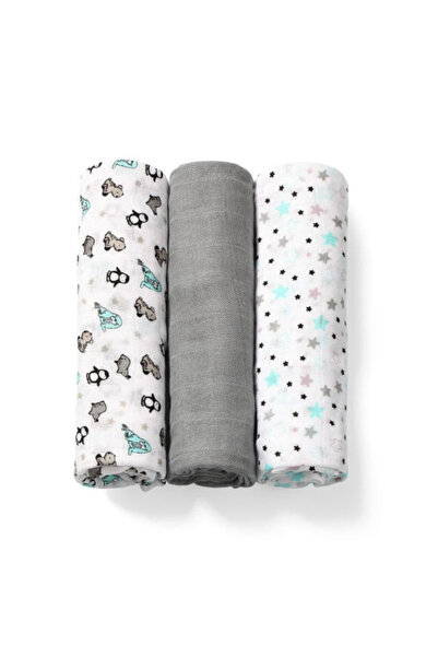 Babyono Set of 3 cotton and bamboo diapers Baby Ono, GRI 397/02