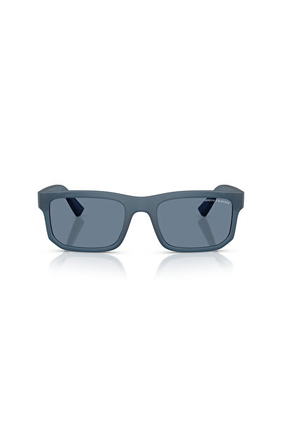 Armani Exchange Male Round sunglasses- AX 4165S - lense size:56mm - Frosted blue