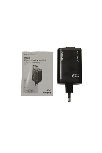 FC57 67W GaN Hızlı Şarj Adaptörü . Dijital Ekranlı