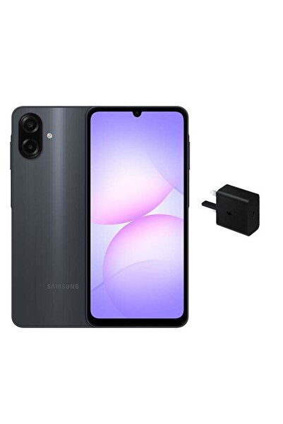 Samsung Galaxy A07 Dual SIM Black 4GB RAM 128GB LTE with Adapter - Middle Eas...