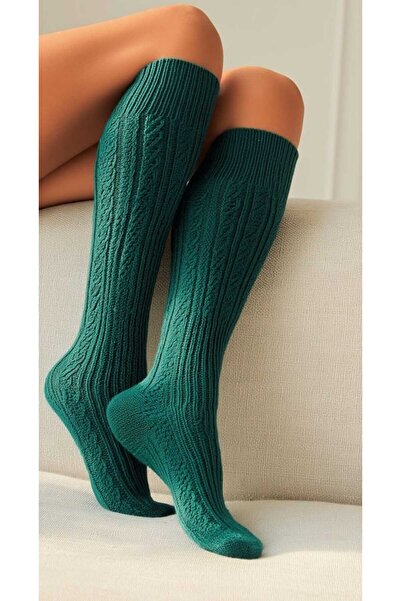 LAGRANZE Cozy Line Premium Women's Over-The-Knee Jacquard Socks