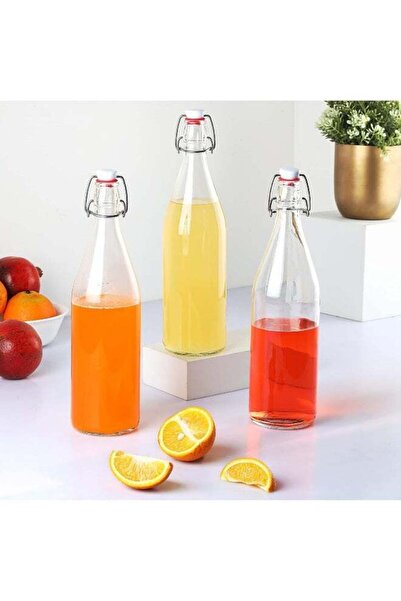 CELLO زجاجة مياه أكواريا الزجاجية | آمنة للاستخدام في المجمد وغطاء قلاب مانع للتسرب | تصميم أنيق وفريد | متينة