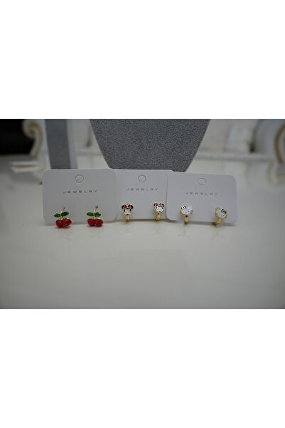 azraaccesoryy Pirinç Çocuk Küpeleri