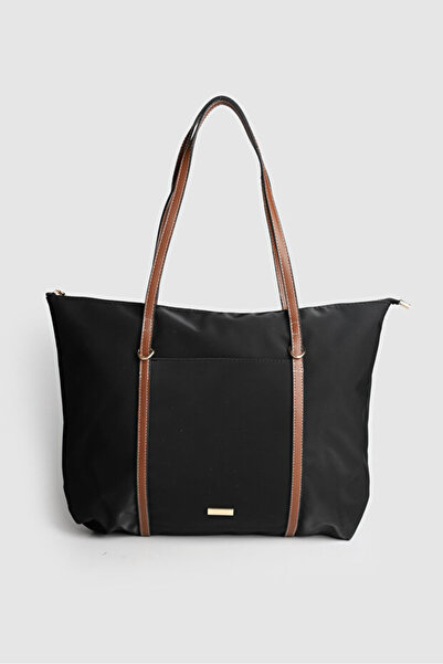 Rivina حقيبة يد وكتف كبيرة الحجم من الساتان موديل توت مع جيب أمامي من لور، لو...