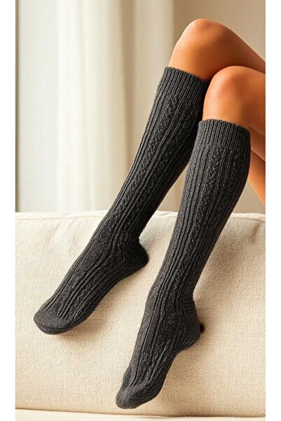LAGRANZE Cozy Line Premium Women's Over-The-Knee Jacquard Socks