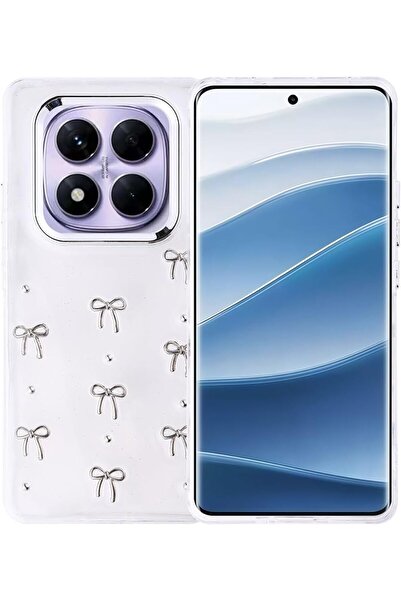 OSG Xiaomi Redmi Note 14 Pro Compatible 3D Bow Pattern Premium Anti-Yellowing Shock-Absorbing Luxury Case