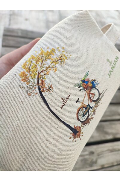 JANJAN Large Natural Makeup Bag, Organizer Bag, Organizer, Cosmetic Carrying Case,