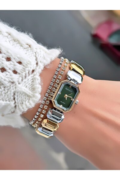 Ferrucci Steel Strap Minimal Case Women's Wristwatch 3 Atm Water Resistant 2 Years Warranty