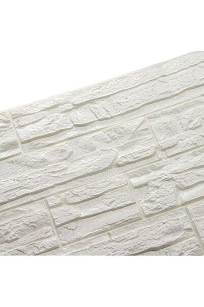 OEM Set de 36 panouri de tapet autoadeziv cu relief 3D cărămidă, 60x60 cm, alb