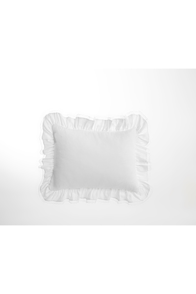Bebezade Thin Lace Ruffled Cotton Satin Pillowcase