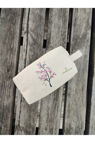 JANJAN Large Natural Makeup Bag, Organizer Bag, Organizer, Cosmetic Carrying Case,