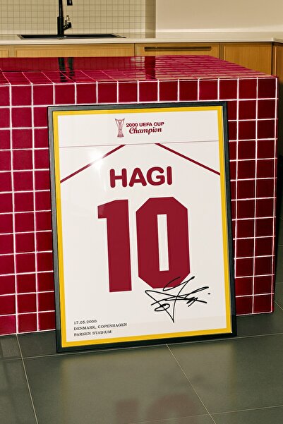 Base Concept Αφίσα ζωγραφικής τέχνης Hagi 10 Numara 2000 Champion (με κορνίζα)