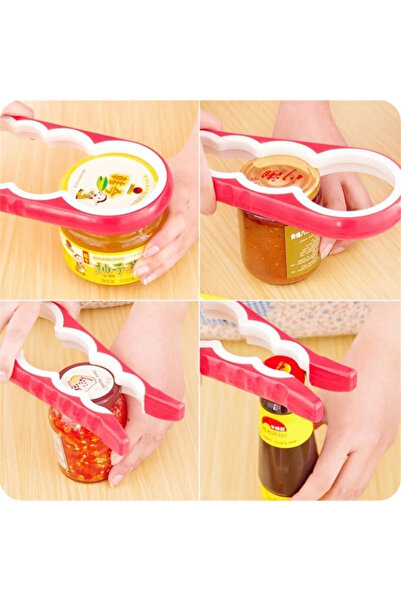 Albergio Silicone Non-Slip Jar and Bottle Lid Opener | 4 Different Sizes of Opening Gear