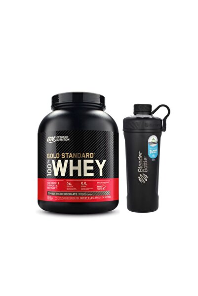 Optimum Nutrition Whey 5LB Chocolate + Blender Bottle (Combo Pack)