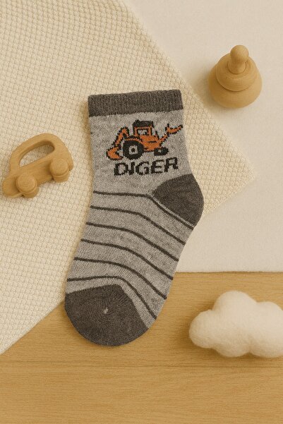 ESİLA KİDS Children's Socks with Vehicle Pattern