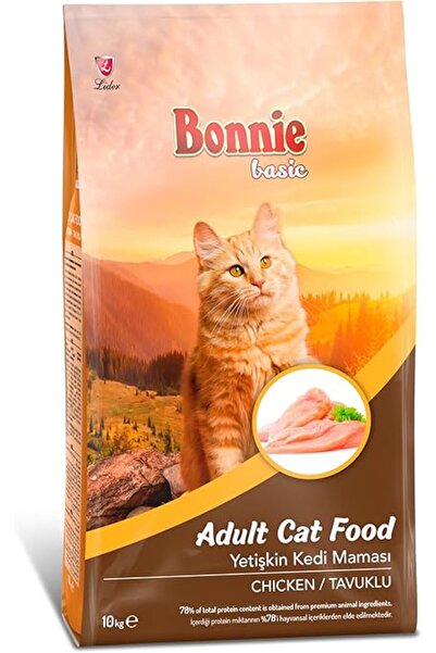 Bonnie Basic Yetişkin Tavuklu Kedi Maması 10 Kg