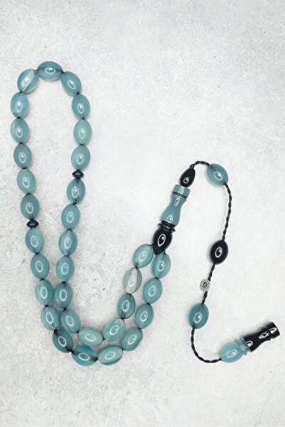 ŞAHBEY TESBİH سبحة من العنبر المضغوط بتصنيع متقن ومهارة عالية