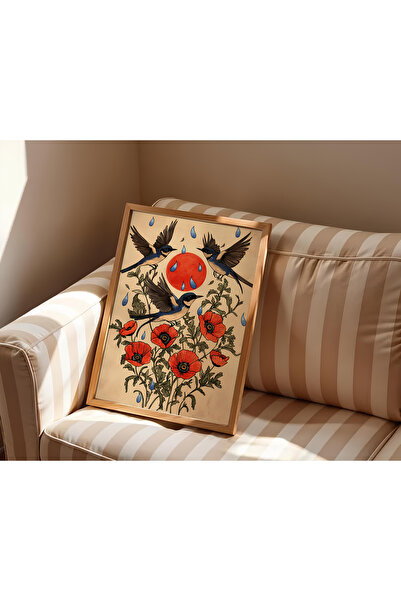 alphobitasarım Rândunele, simbolul speranței și a renașterii - Pictură decora...