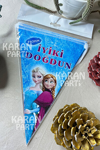 karanca parti süs زينة طاولة على شكل علم مثلث لحفلات أعياد الميلاد