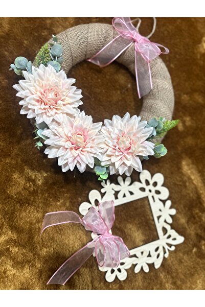 Marrone Pink Star Flower Door Ornament Socket Frame Set of Two