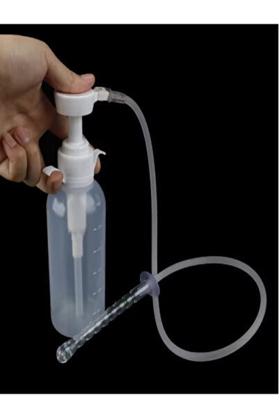 Uni Lavman Seti Anal Temizlik Çocuk/Yetişkin Pompalı Tekrar Kullanılabilir