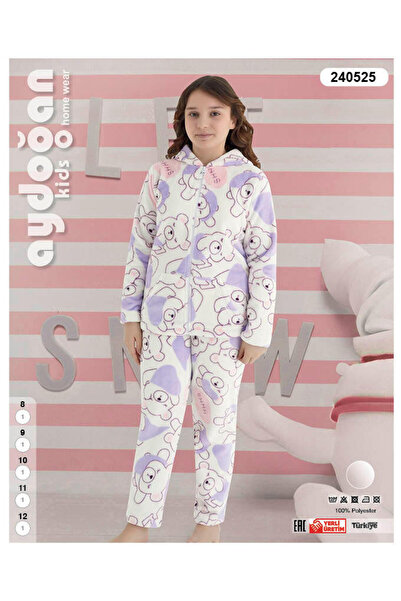 Aydoğan Fleece Pajamas for Girls Set 240525 Lilac