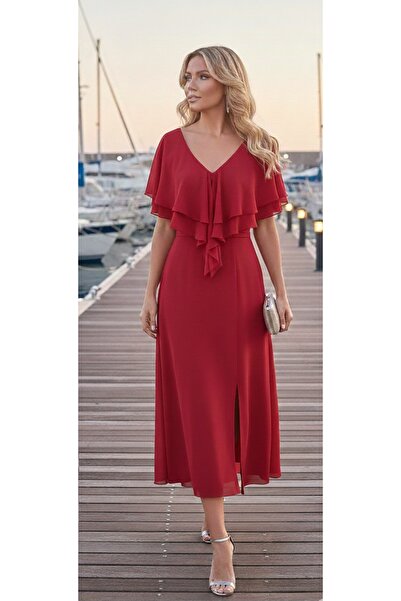 FAZZA FABRİKA Giorgia şifon elbise