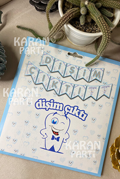 karanca parti süs لافتة زينة جدارية على شكل سن أول من نوعه، زينة جدارية على ش...