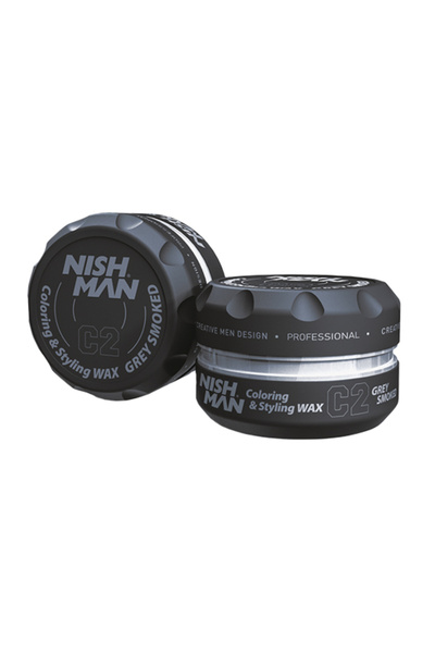 NISHMAN Nish Man Colored Hair Wax C2 Ash Gray 100ml
