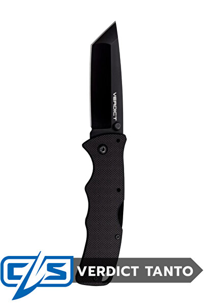 Cold Steel Verdict Tanto AUS10A Katlanır Bıçak | Taktik Cep Çakısı