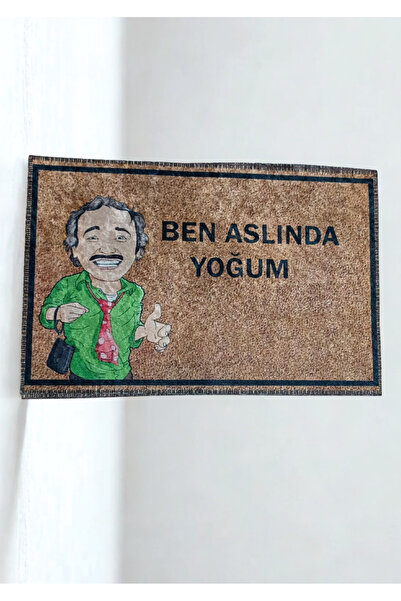 Mutluluk Kutunda Var I'M Actually Kneading Dough Printed Door Mat