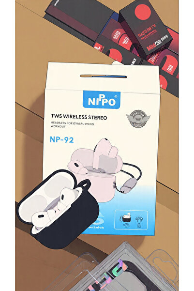 Nippo NP-92 TWS Bluetooth Earbuds, Noise Cancelling, Waterproof Sports Earphones with Charging Case