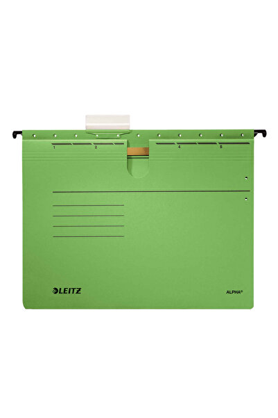 Leitz Hanging File Wire Alpha Cardboard A4 Green 1984 Pack of 25