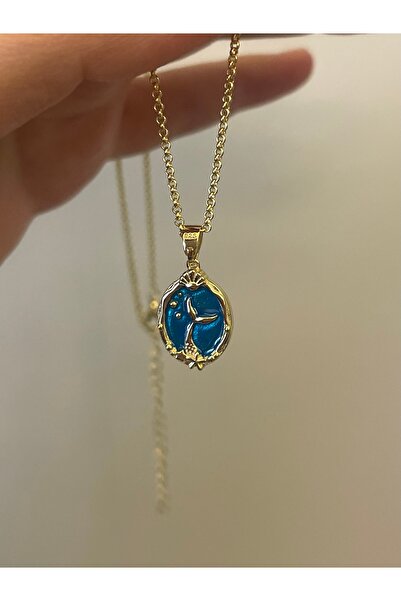 denizden silver Deniz Kızı Gümüş Kolye - 45 Cm