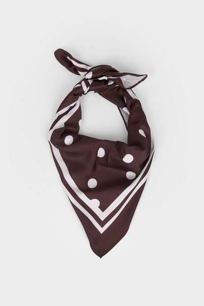 DeFacto Дамски сатенен шал с полка точки G6761AX25WN