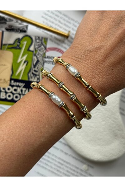 Rossetto Atelier سوار روك مرصع باللؤلؤ الذهبي