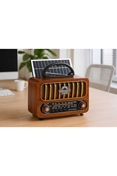 Universal RT-848 Retro Radyo – FM/AM/SW 3 Band, Bluetooth, USB/TF Müzik Çalar...